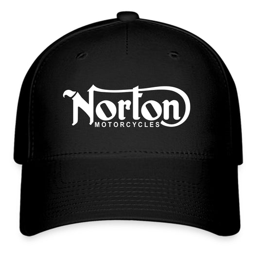 Norton Motorcycles Logo Symbol Black Baseball Cap Hat Size Adult S/M and L/XL