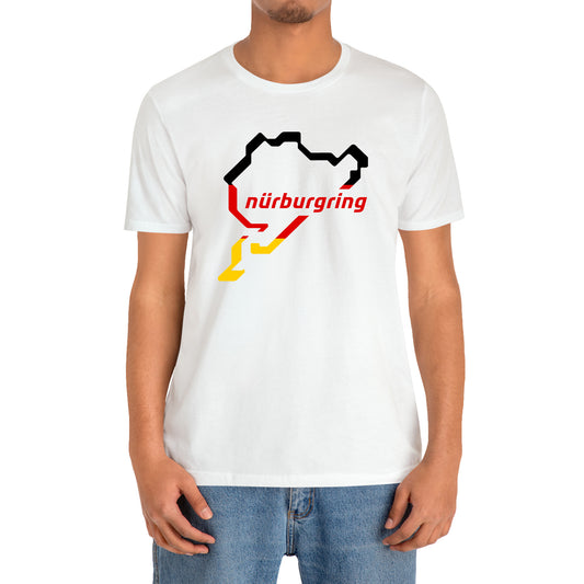 Nurburgring Circuit Logo White T-Shirt Size S to 3XL