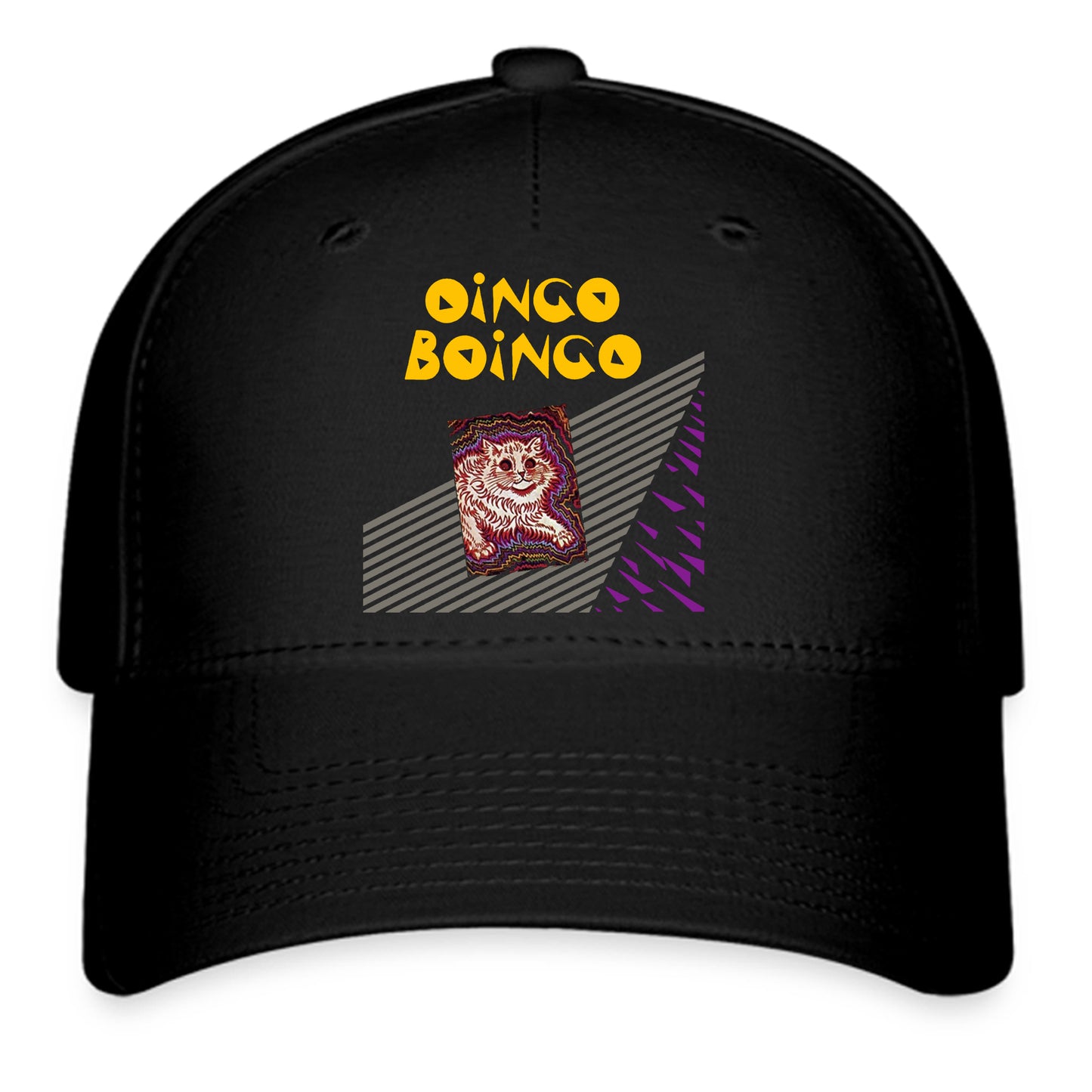 Oingo Boingo Hip Hop Band Logo Symbol Black Baseball Cap Hat Size Adult S/M and L/XL