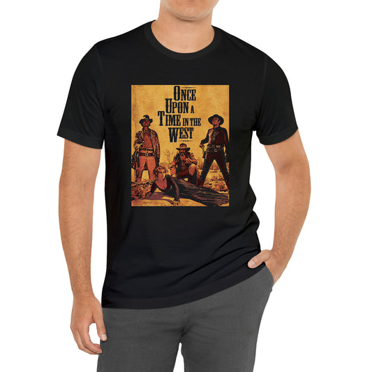 Once Upon a Time in the West Movie Black T-Shirt Size S to 3XL