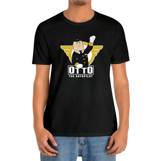 Otto Airplane Movie Black T-Shirt Size S to 3XL