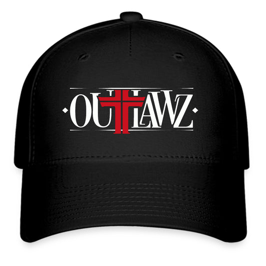 Outlawz Rap American Hip Hop Group Logo Symbol Black Baseball Cap Hat Size Adult S/M and L/XL