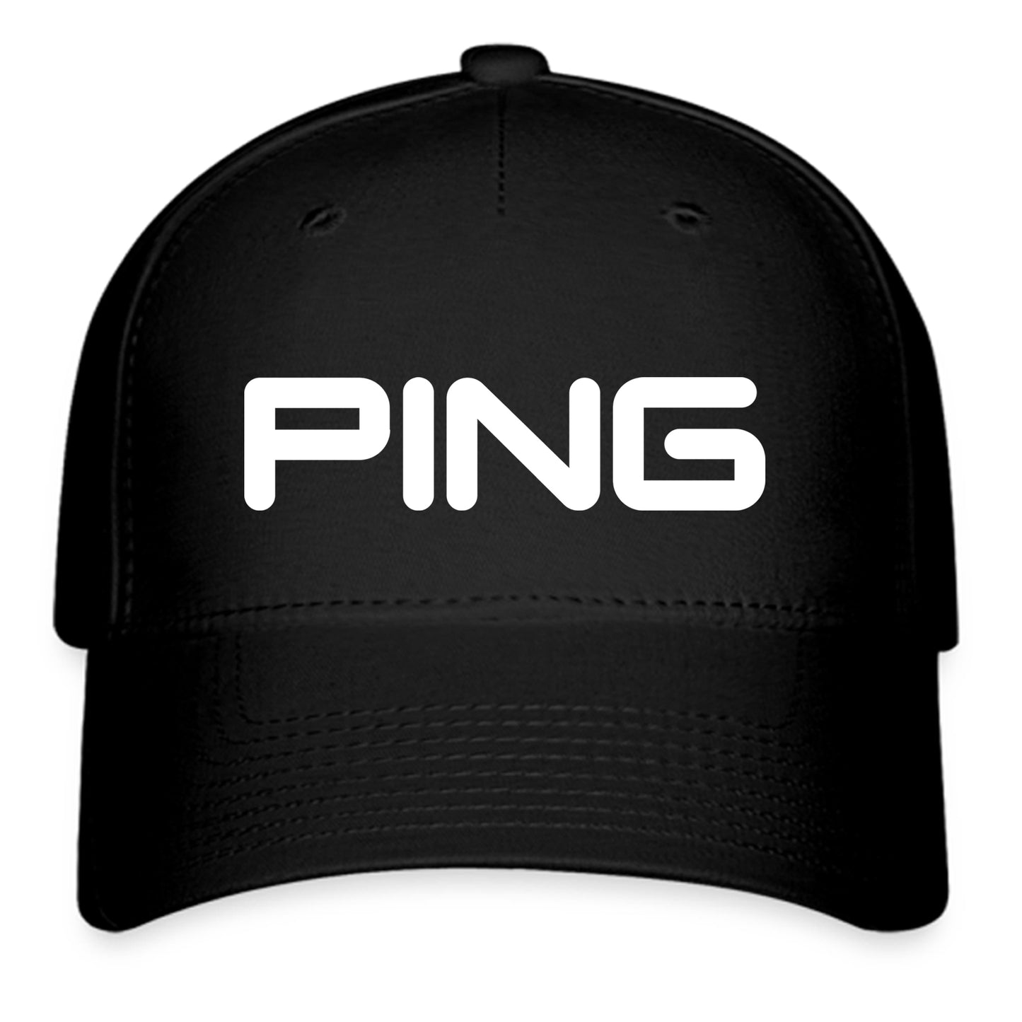 Ping Golf Logo Symbol Black Baseball Cap Hat Size Adult S/M and L/XL