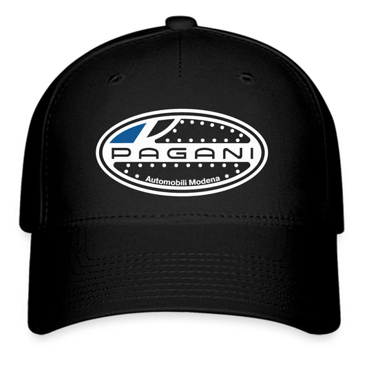 Pagani Racing Car Logo Symbol Black Baseball Cap Hat Size Adult S/M and L/XL