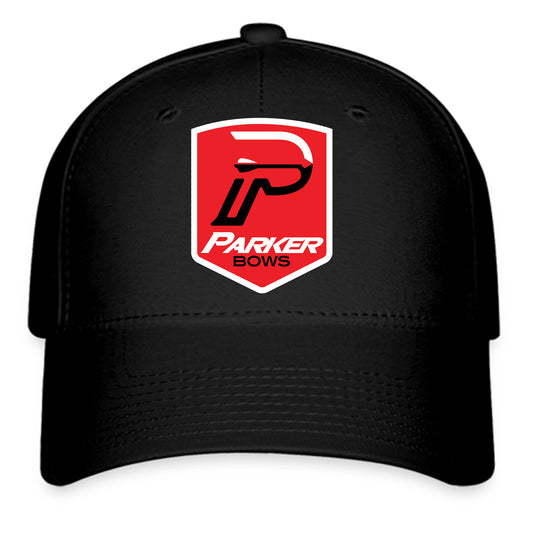 Parker Bows Archery Logo Symbol Black Baseball Cap Hat Size Adult S/M and L/XL