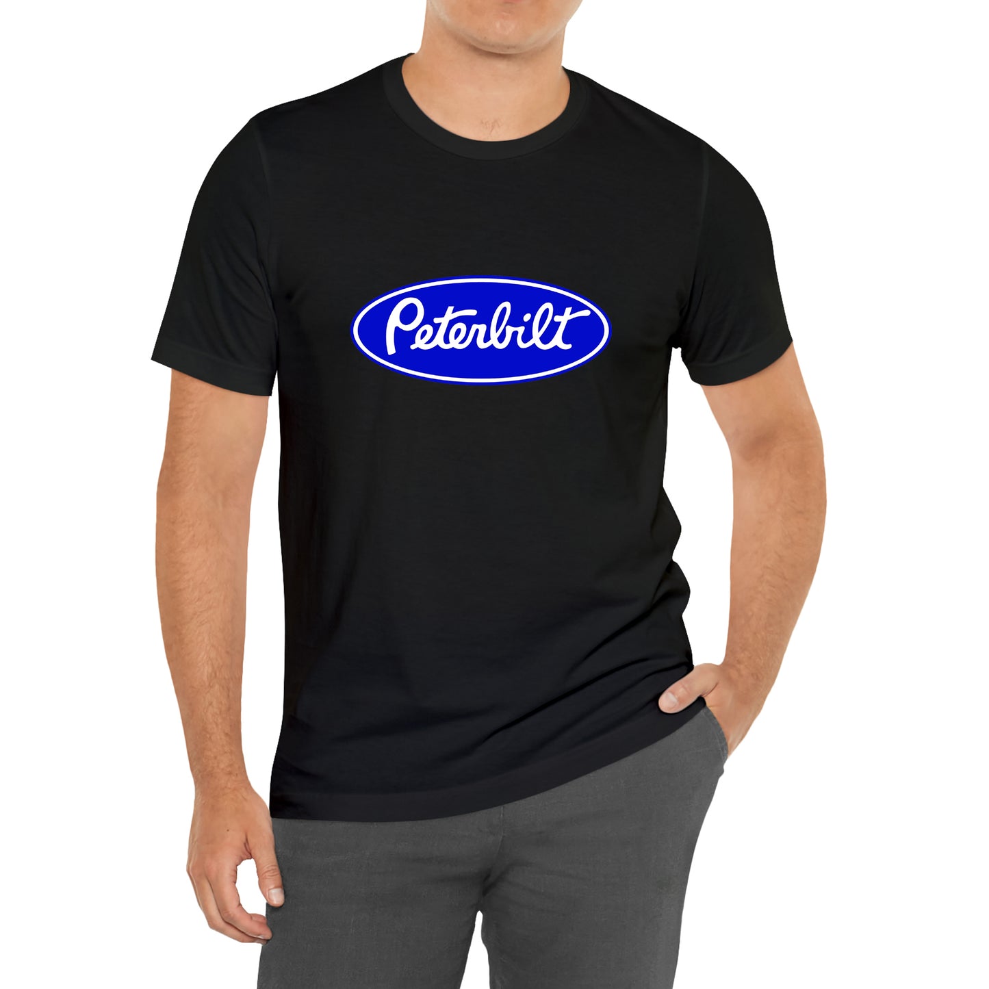 Peterbilt Motors Company Blue Symbol Logo T-Shirt Size S to 3XL