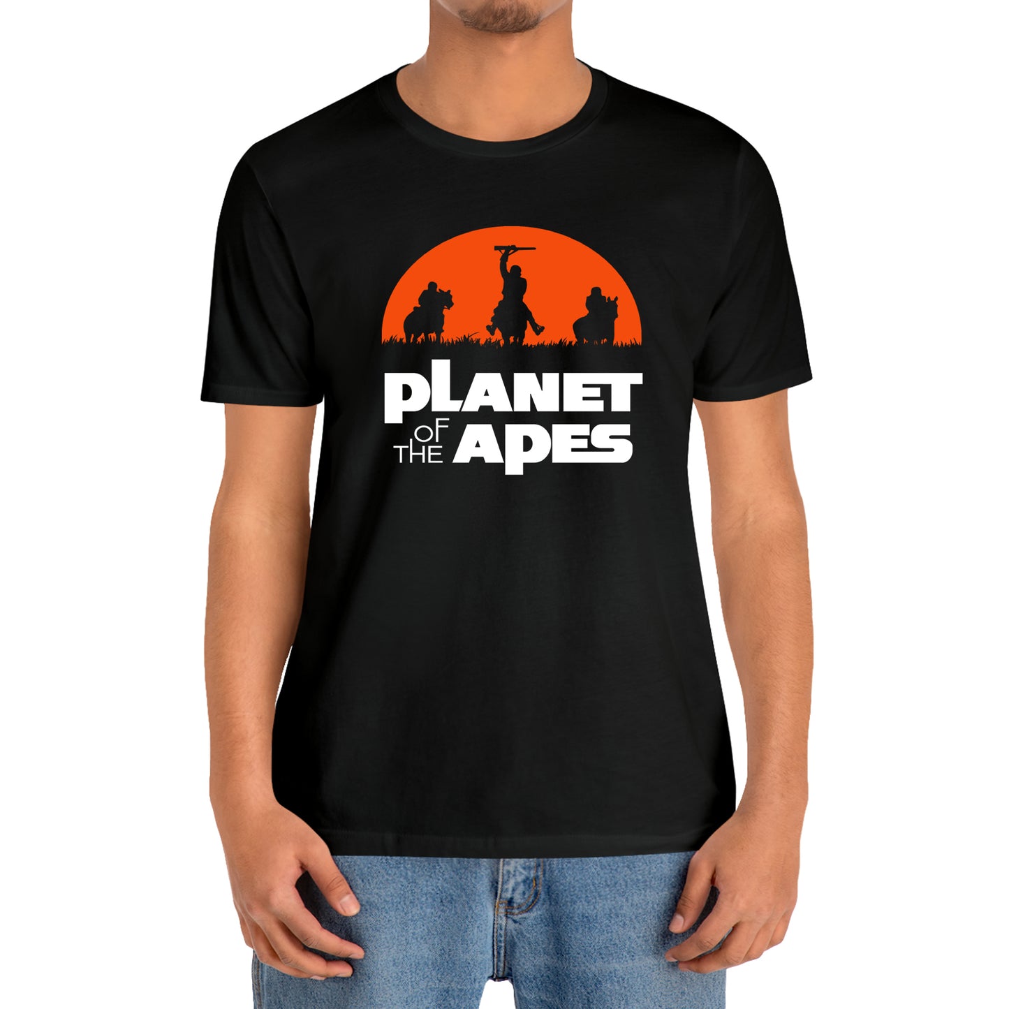 ANSA Mission Icarus Planet of The Apes Movie Black T-Shirt Size S to 3XL