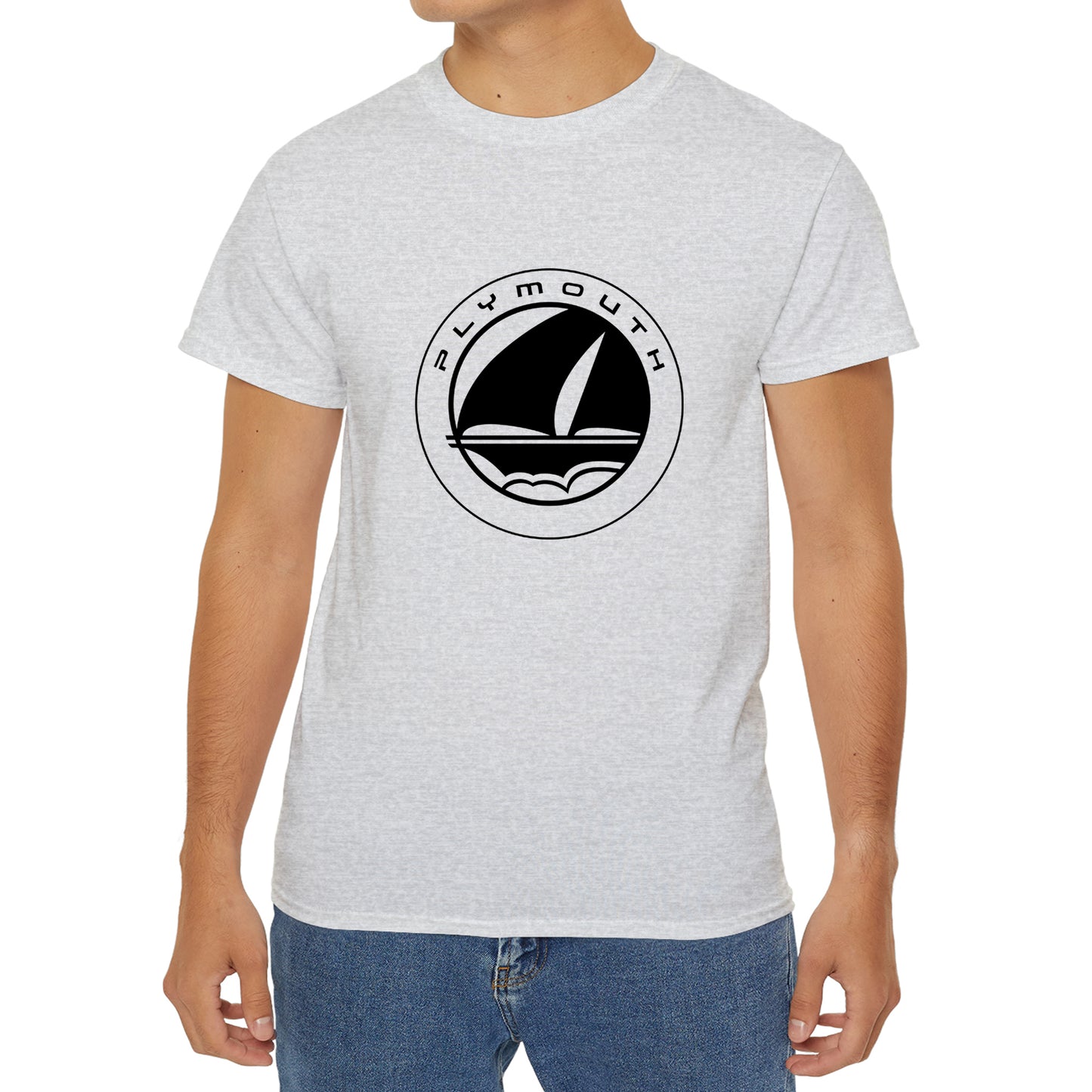 Plymouth Classic Car Logo Symbol Logo T-Shirt Size S to 3XL