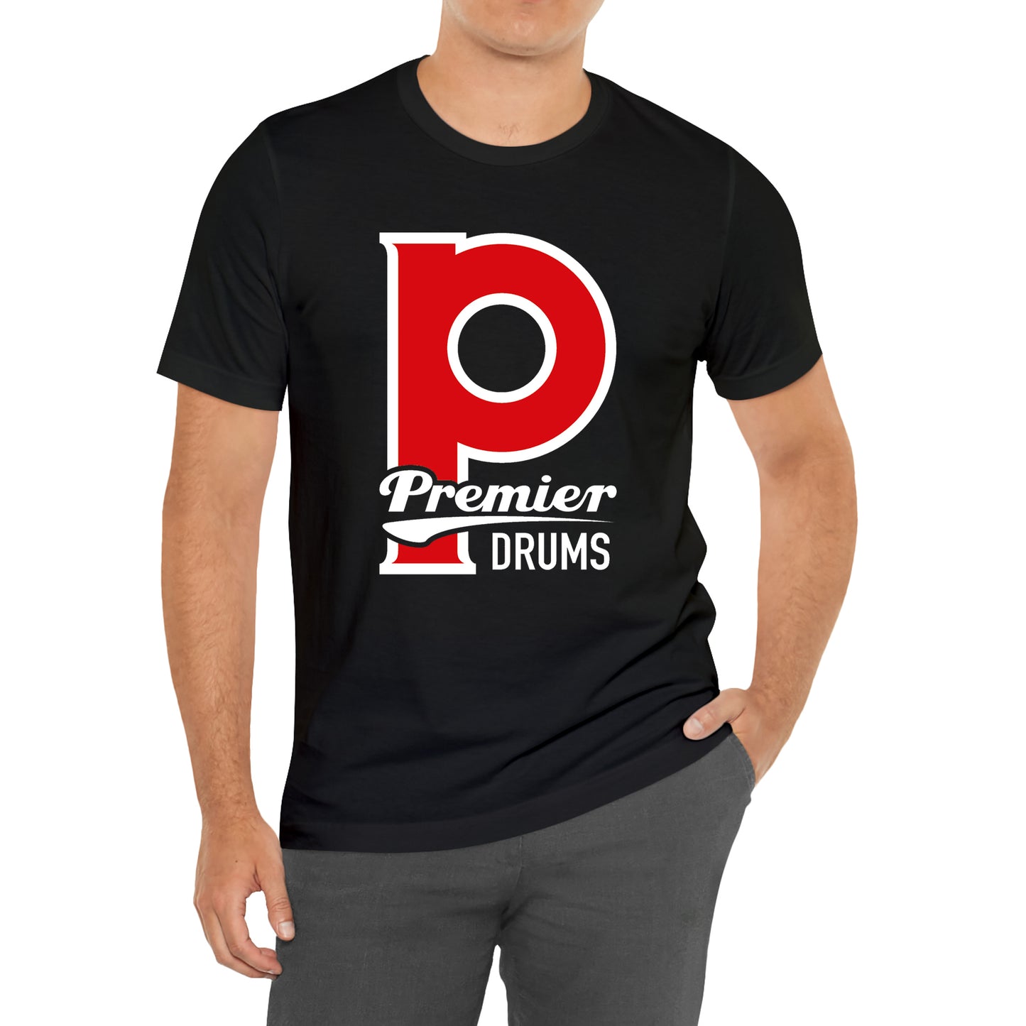 Premier Drums P Badge Logo T-Shirt Size S to 3XL