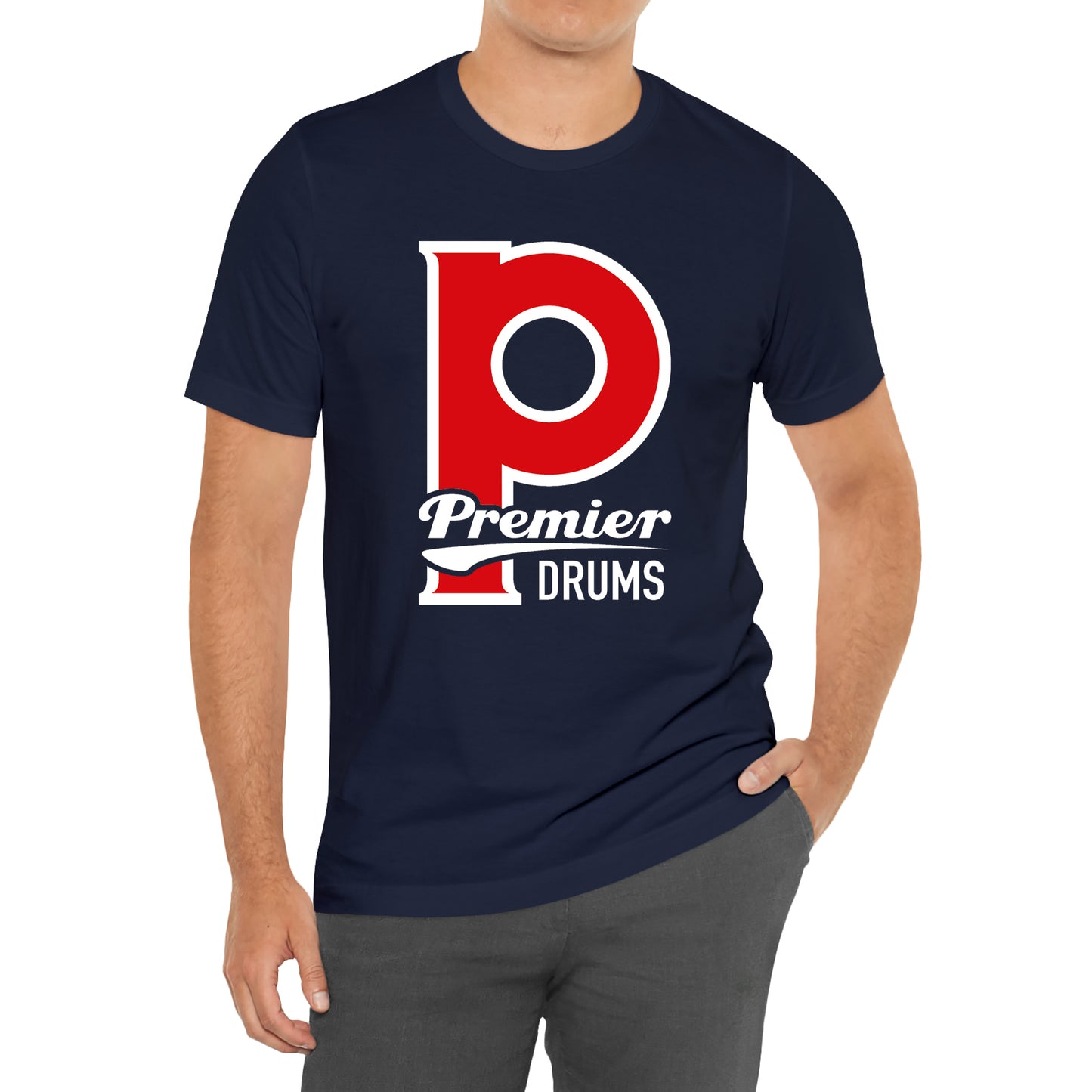 Premier Drums P Badge Logo T-Shirt Size S to 3XL