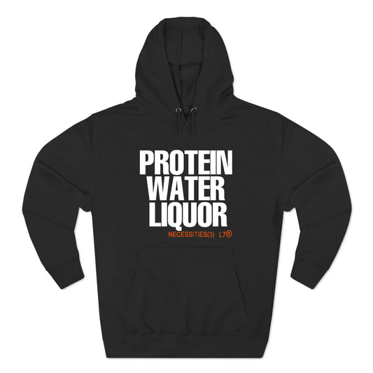 Protein Water Liquor Slogan Kazushi Sakuraba Slogan Black Hoodie Sweatshirt Size S to 3XL