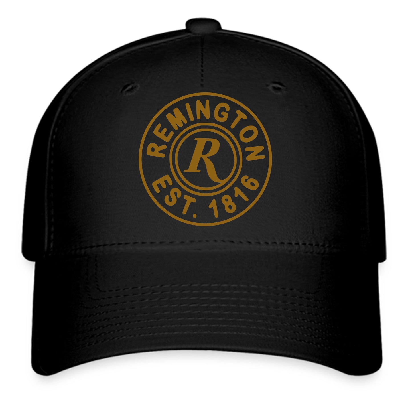 Remington Brown Logo Symbol Black Baseball Cap Hat Size Adult S/M and L/XL