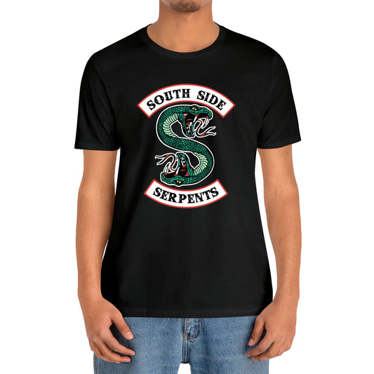 Riverdale South Side Serpents Logo Black T-Shirt Size S to 3XL