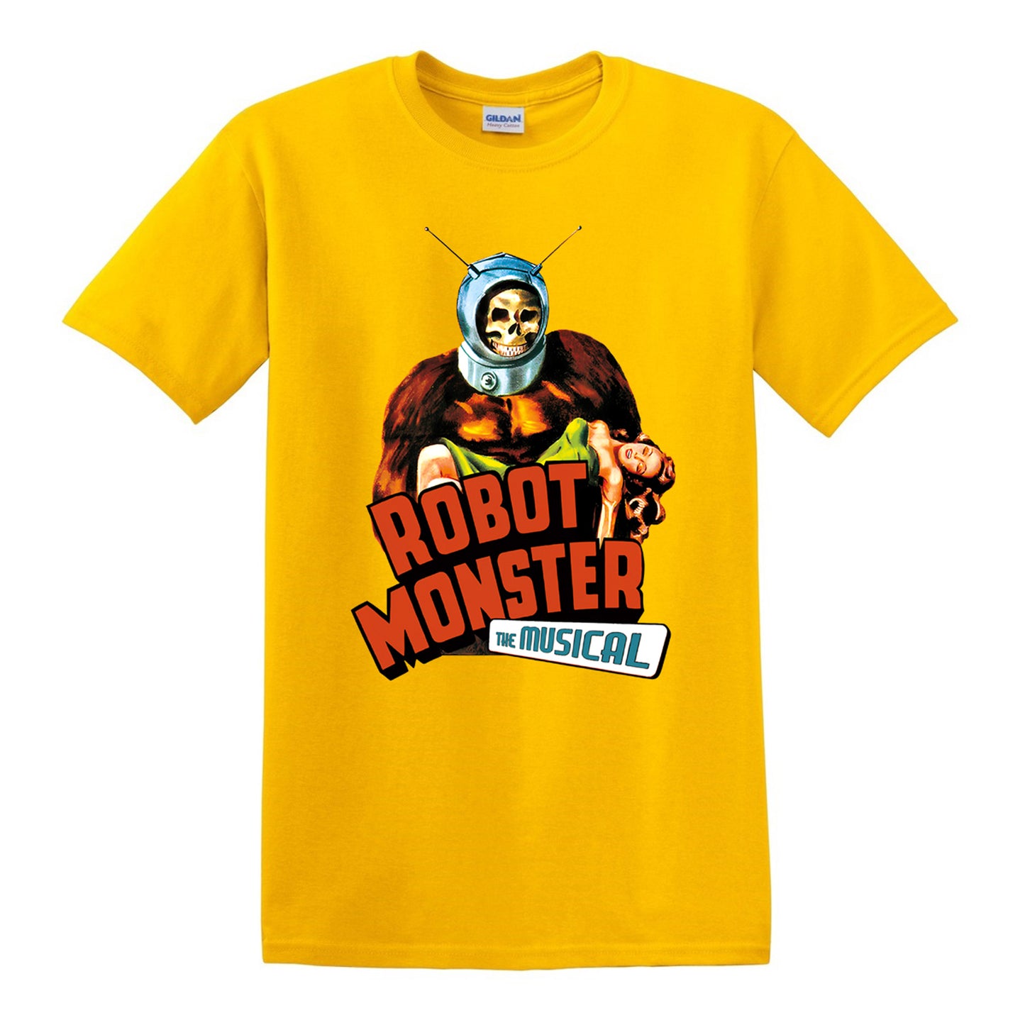 Robot Monster Movie The Musical Yellow T-Shirt Size S to 3XL