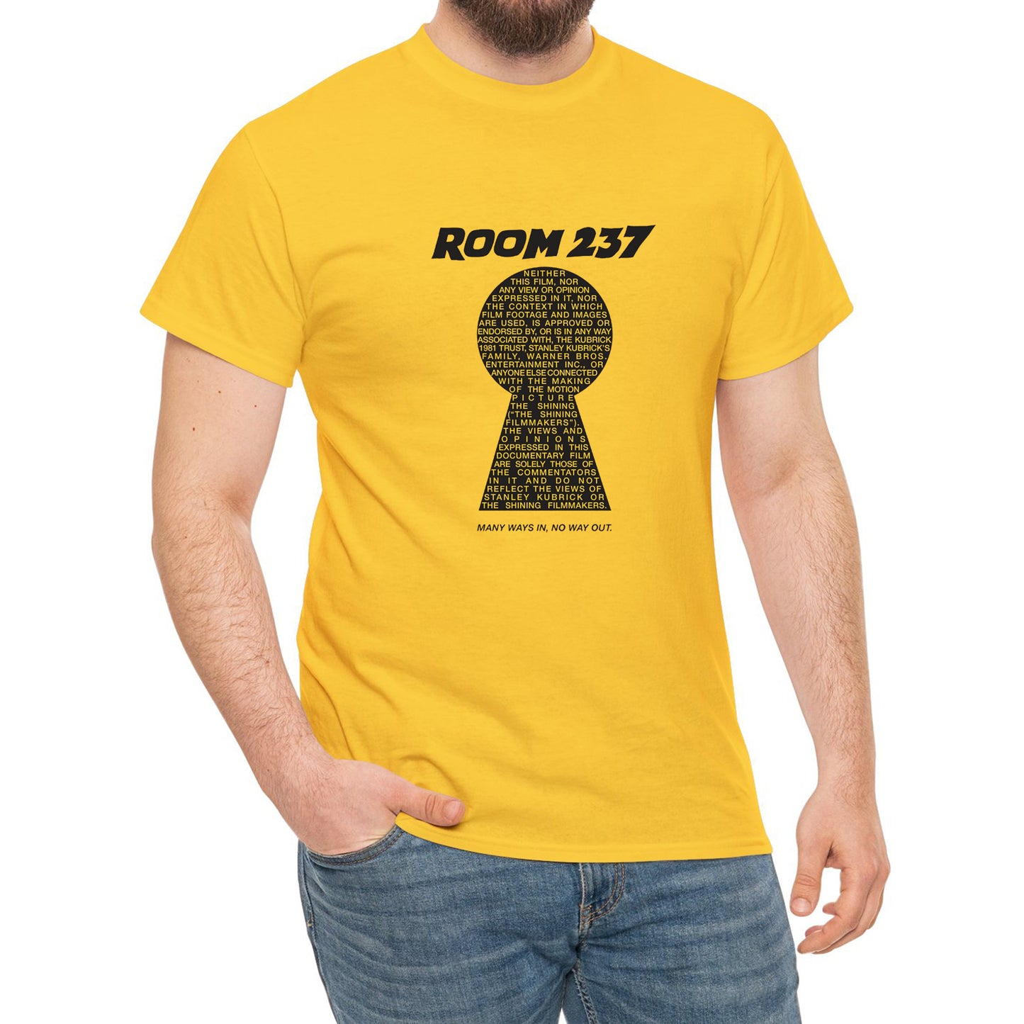 Room 237 The Shining Movie Yellow T-Shirt Size S to 3XL