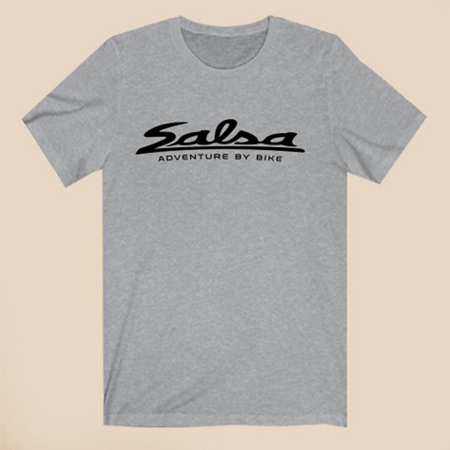 Salsa Adventure by Bike Bicycle Logo Symbol Gray T-Shirt Size S to 3XL