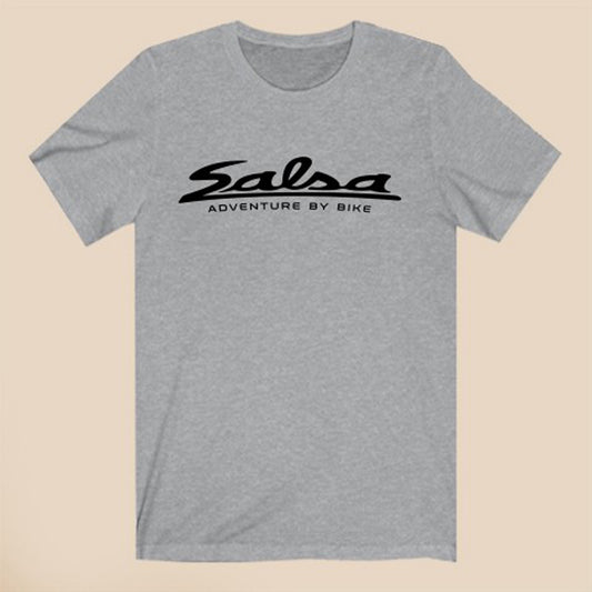 Salsa Adventure by Bike Bicycle Logo Symbol Gray T-Shirt Size S to 3XL
