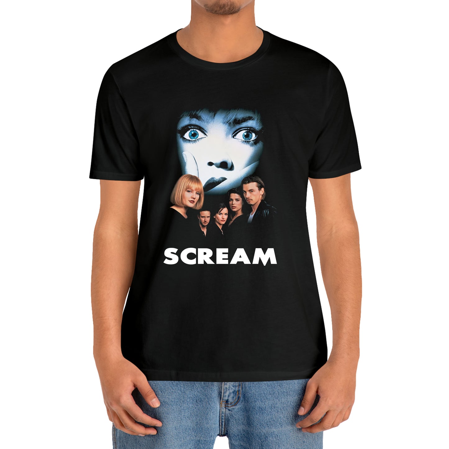 Scream Thriller Movie Black T-Shirt Size S to 3XL