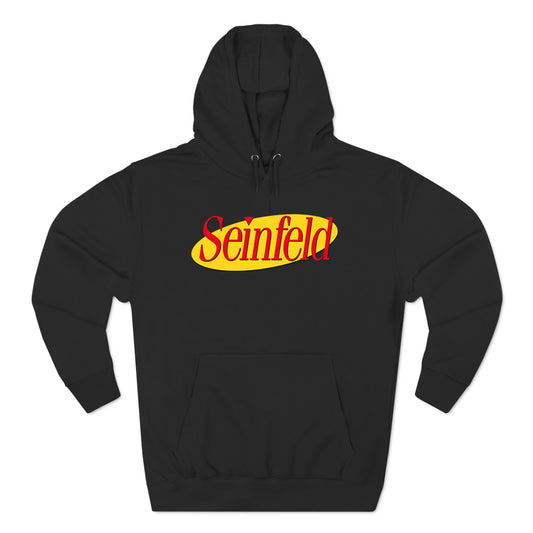 Seinfeld TV Show Logo Black Hoodie Sweatshirt Size S to 3XL