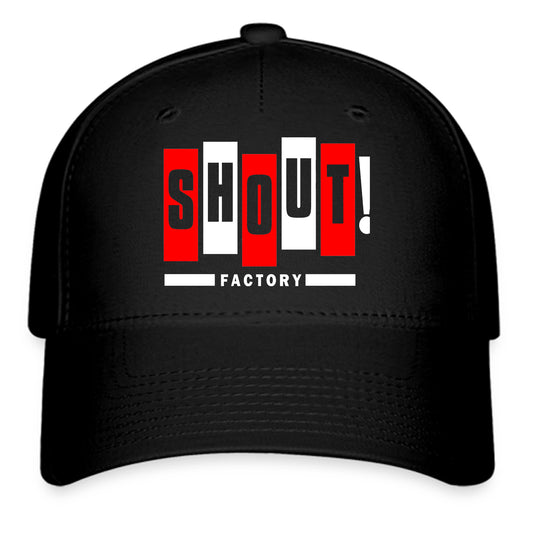 Shout Factory Music Logo Symbol Black Baseball Cap Hat Size Adult S/M and L/XL