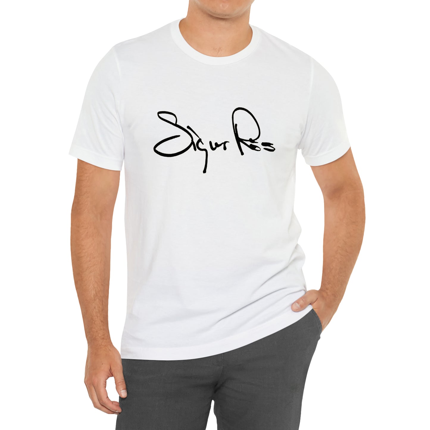 Sigur Ros Icelandic Post-Rock Band Logo Symbol White T-Shirt Size S to 3XL