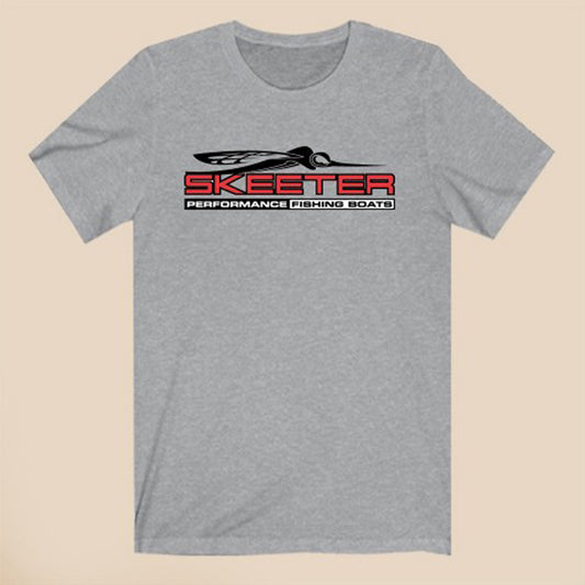 Skeeter Fishing Boats Logo Symbol Gray T-Shirt Size S to 3XL