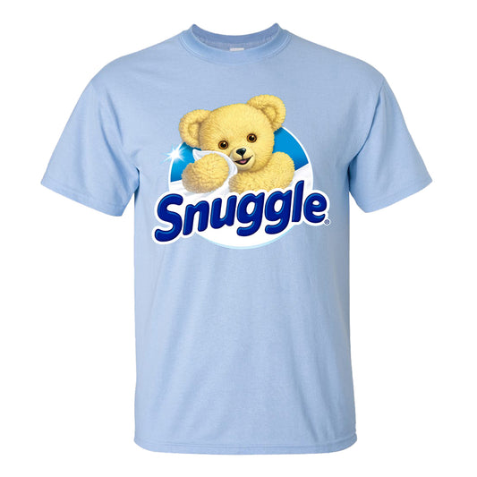 Snuggle Logo Light Blue T-Shirt Size S to 3XL