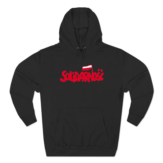 Solidarnosc Poland 1980 Logo Black Hoodie Sweatshirt Size S to 3XL