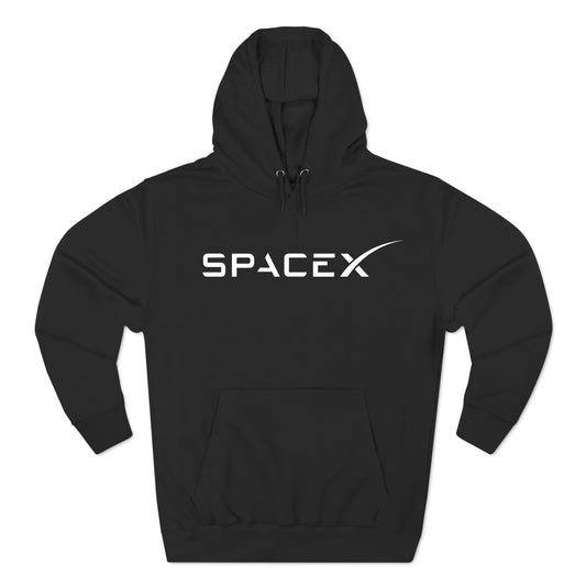 SpaceX Logo Black Hoodie Sweatshirt Size S to 3XL