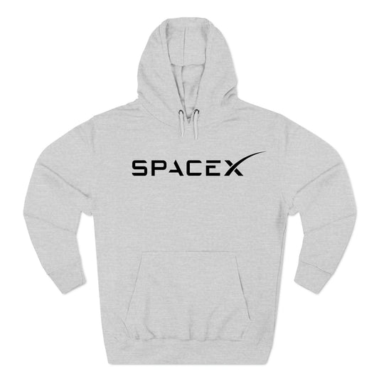 SpaceX Logo Gray Hoodie Sweatshirt Size S to 3XL