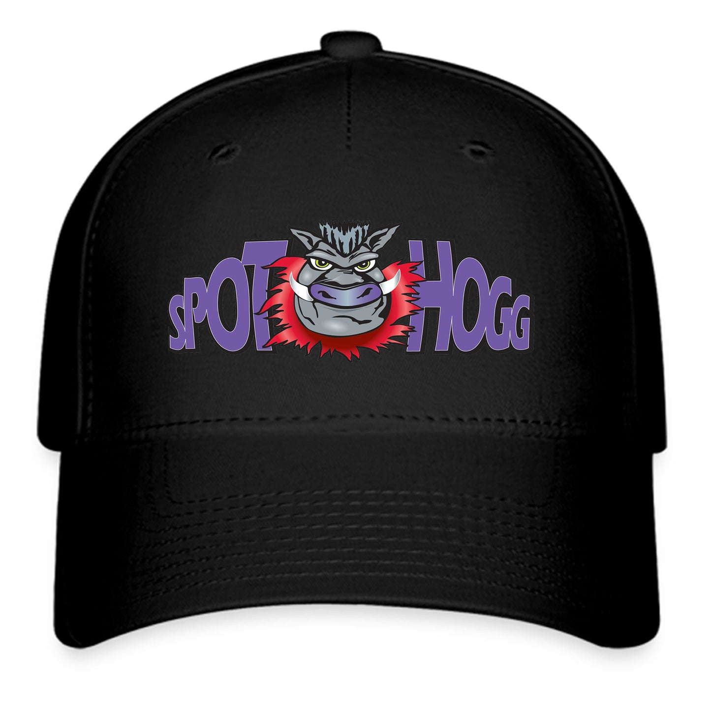 Spot Hogg Archery Equipment Logo Symbol Black Baseball Cap Hat Size Adult S/M and L/XL