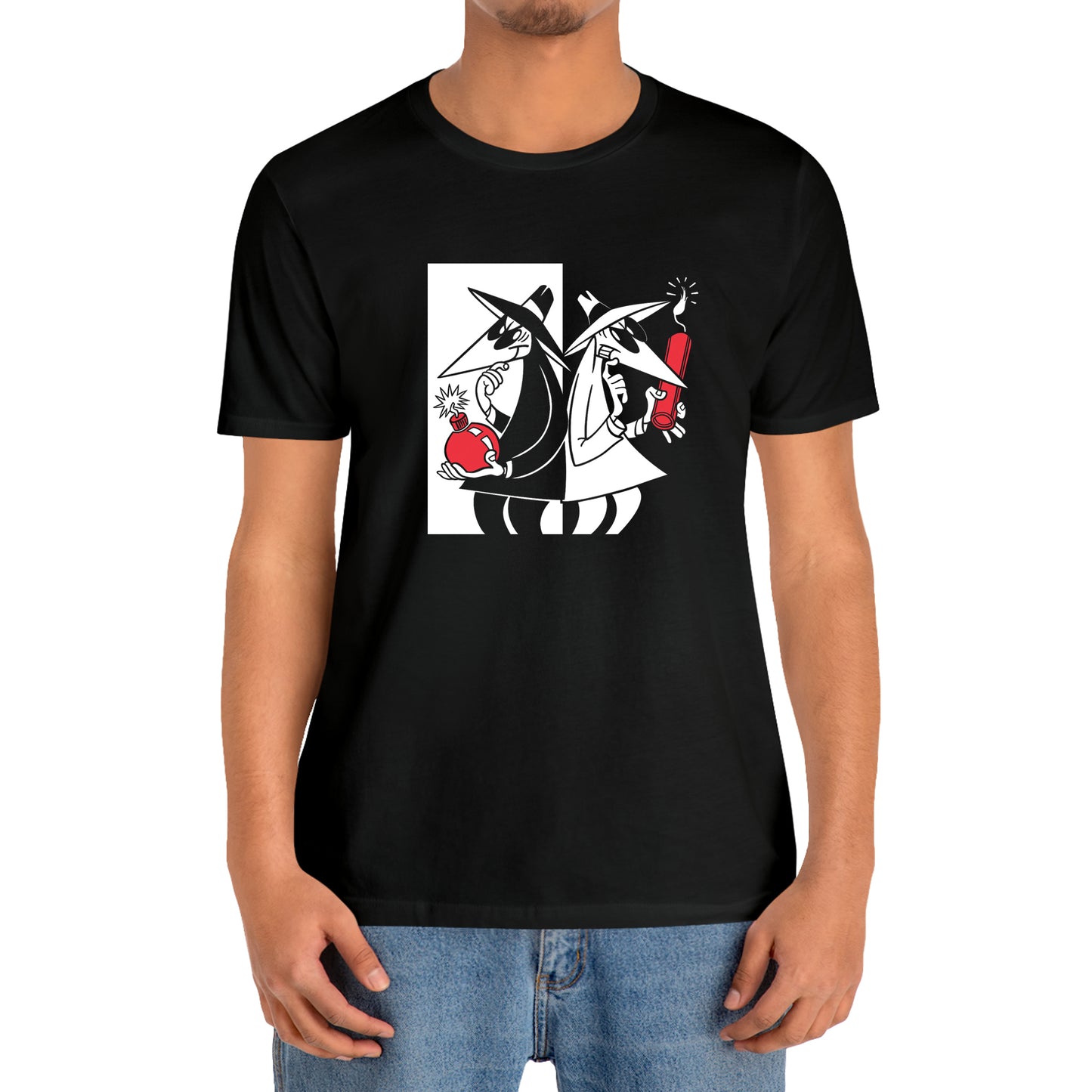 Spy vs Spy Magazine Logo T-Shirt Size S to 3XL