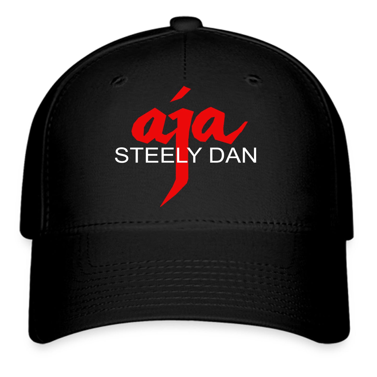 Steely Dan AJA American Jazz Rock Band Logo Symbol Black Baseball Cap Hat Size Adult S/M and L/XL