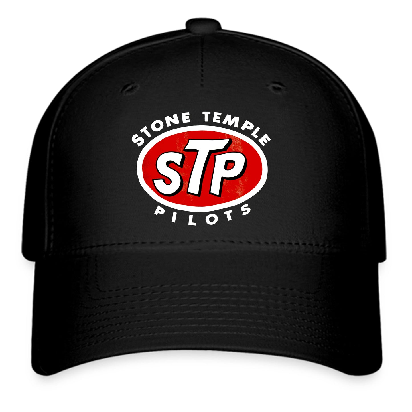 Stone Temple Pilots STP Logo Symbol Black Baseball Cap Hat Size Adult S/M and L/XL