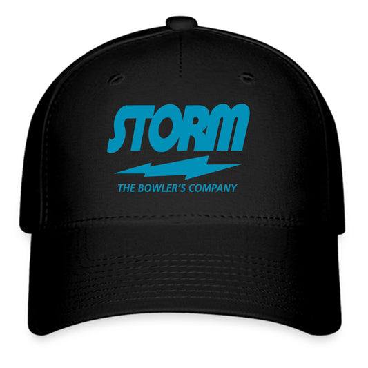 Storm Bowling Bowlers Logo Symbol Black Baseball Cap Hat Size Adult S/M and L/XL