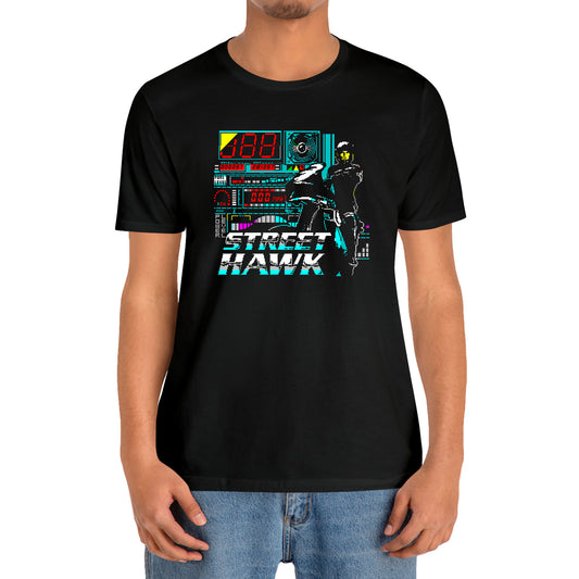 Street Hawk Retro Action TV Show Black T-Shirt Size S to 3XL