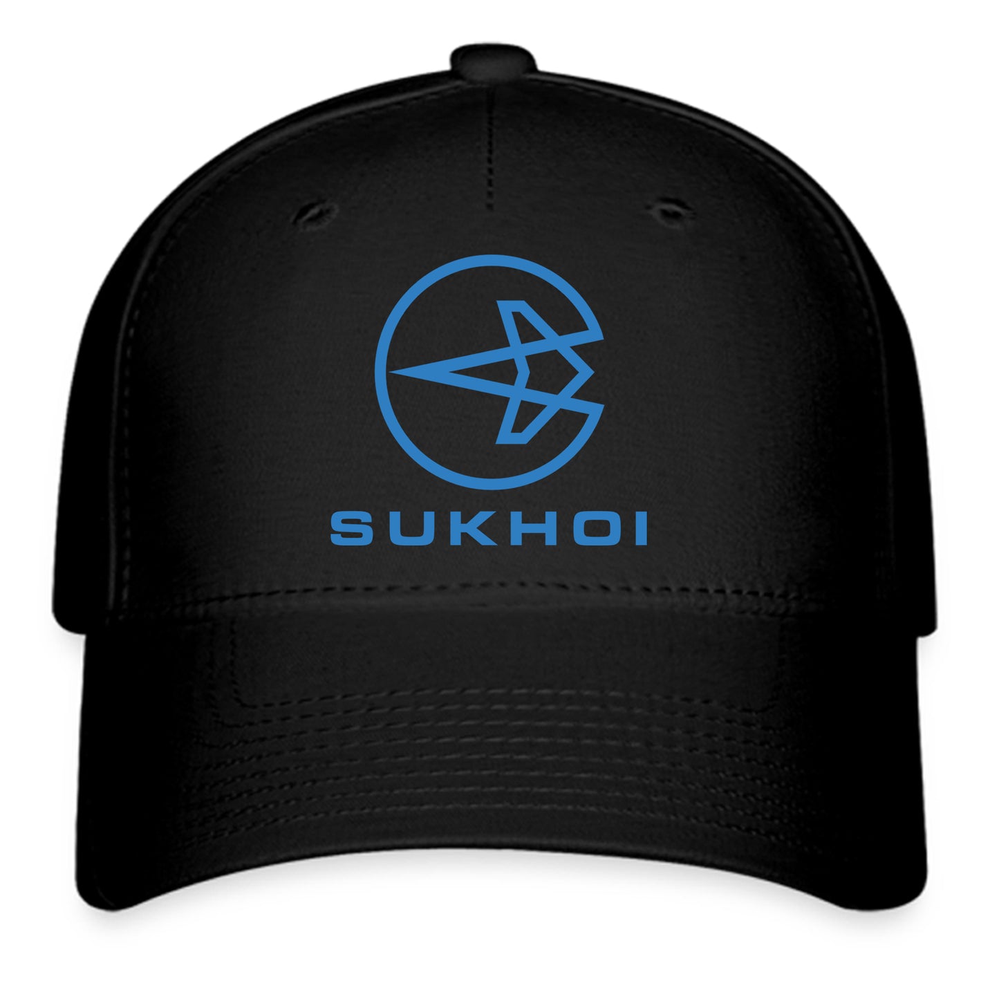 Sukhoi Russian Aircraft Company Logo Symbol Black Baseball Cap Hat Size Adult S/M and L/XL