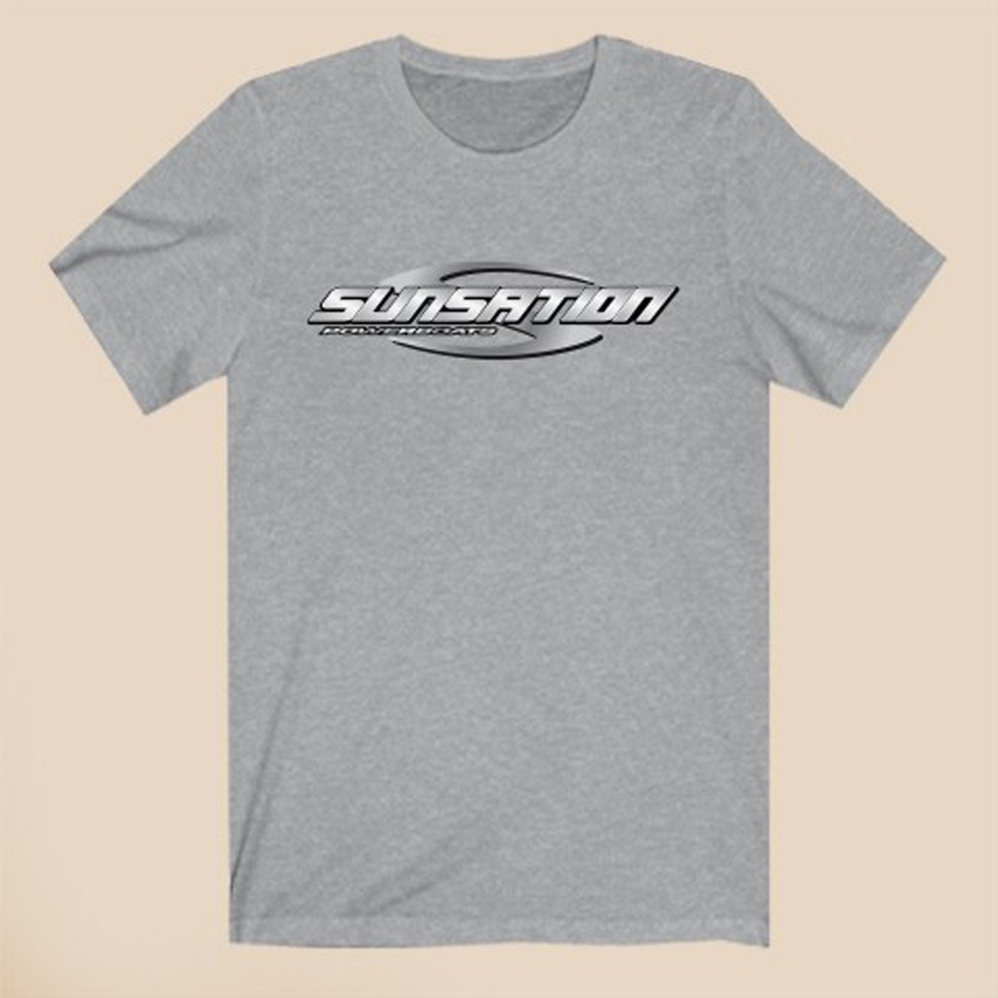 Sunsation Powerboats Logo Symbol Gray T-Shirt Size S to 3XL