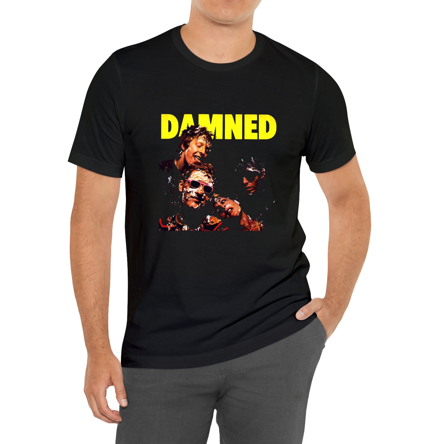 THE DAMNED English Punk Rock Band Logo Symbol Black T-Shirt Size S to 3XL