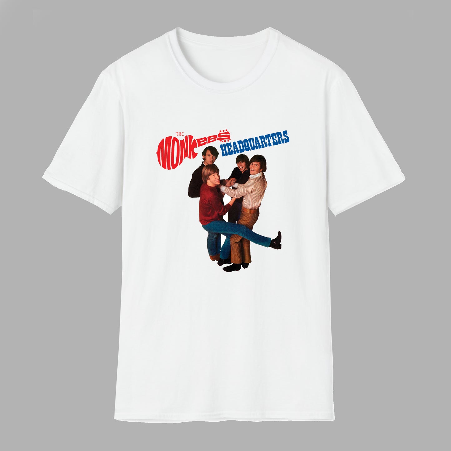 THE MONKEES Headquarters Rock Band Legend White T-Shirt Size S to 3XL