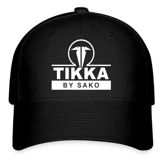 TIKKA by SAKO Firearms Gun Logo Symbol Black Baseball Cap Hat Size Adult S/M and L/XL