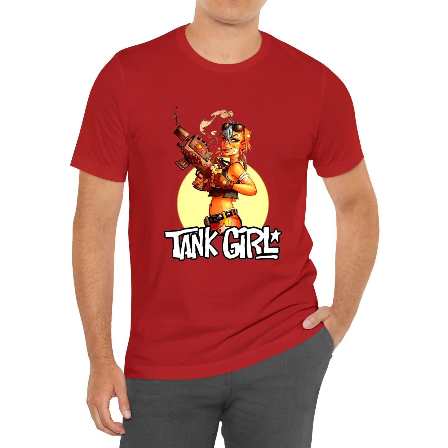 Tank Girl Charlie Don’t Surf Red T-Shirt Size S to 3XL