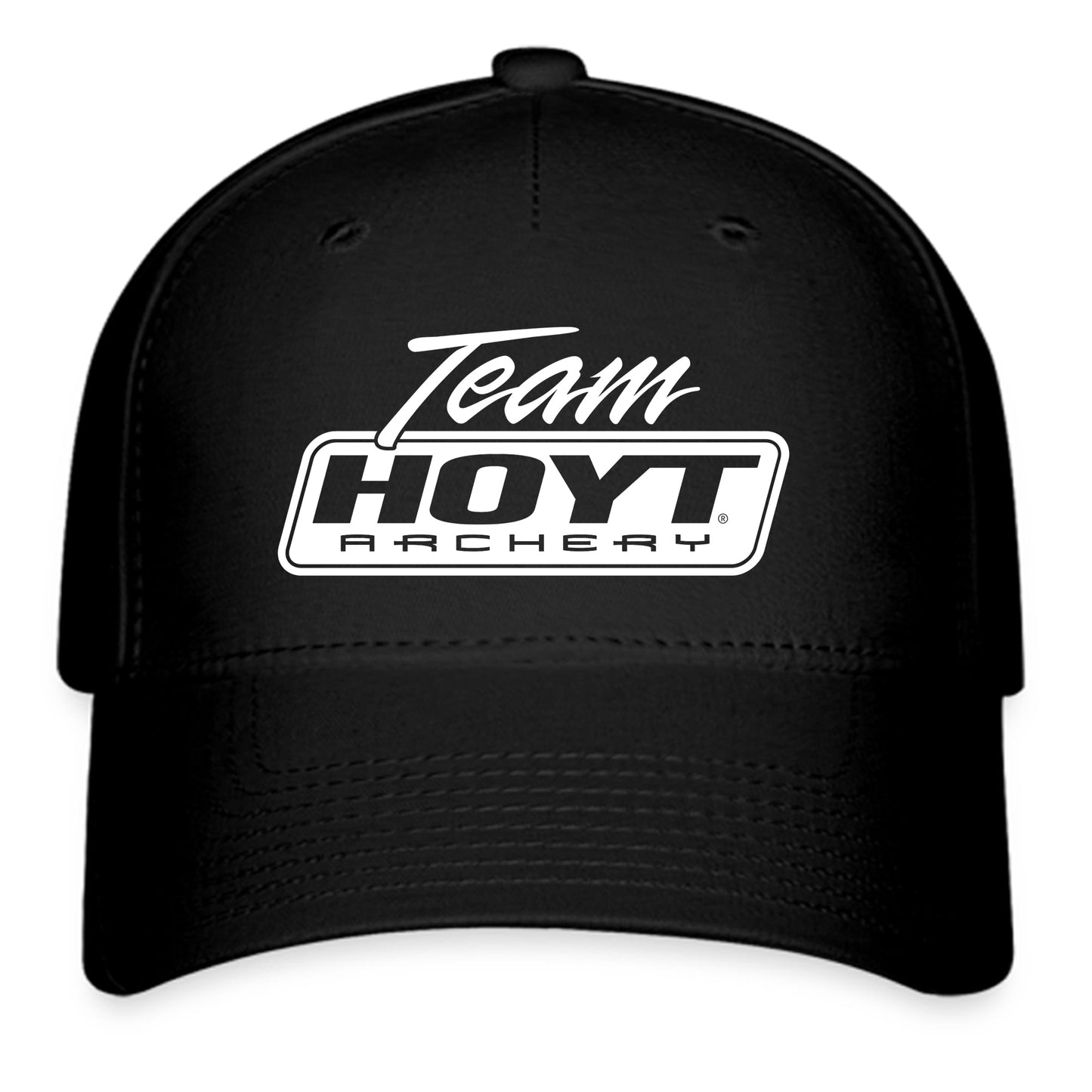 Team Hoyt Archery Logo Symbol Black Baseball Cap Hat Size Adult S/M and L/XL