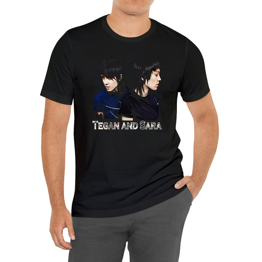 Tegan and Sara Pop Music Duo Band Black T-Shirt Size S to 3XL