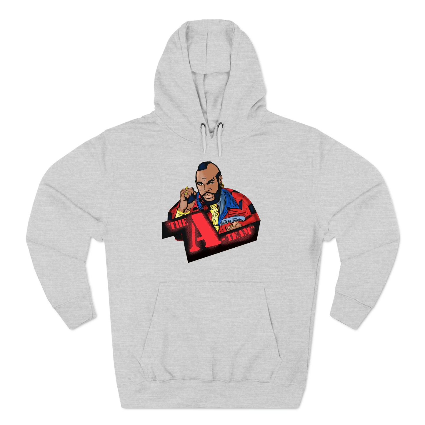 The A Team BA Mr. T Logo Gray Hoodie Sweatshirt Size S to 3XL