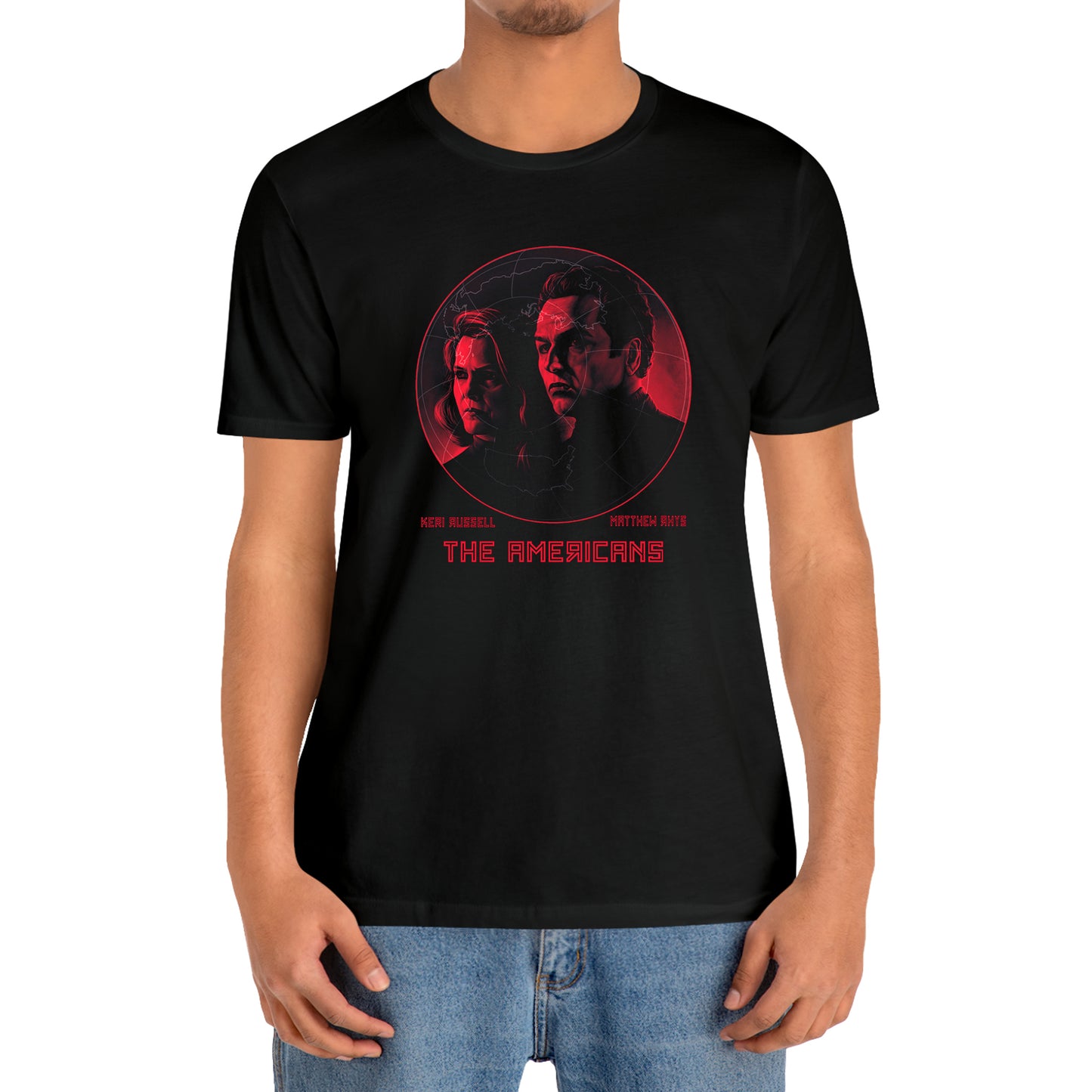 The Americans TV Show Movie Series Black T-Shirt Size S to 3XL