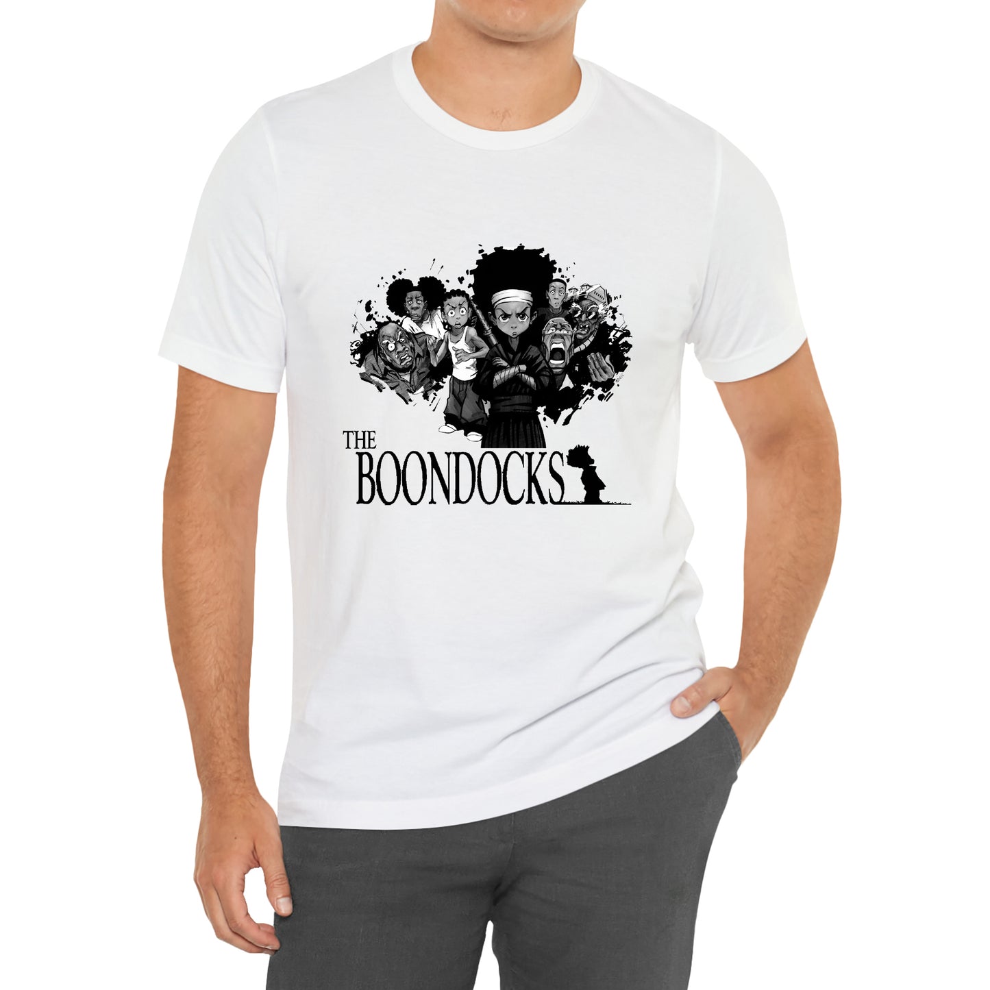 The Boondocks American Tv Show Logo Symbol T-Shirt Size S to 3XL