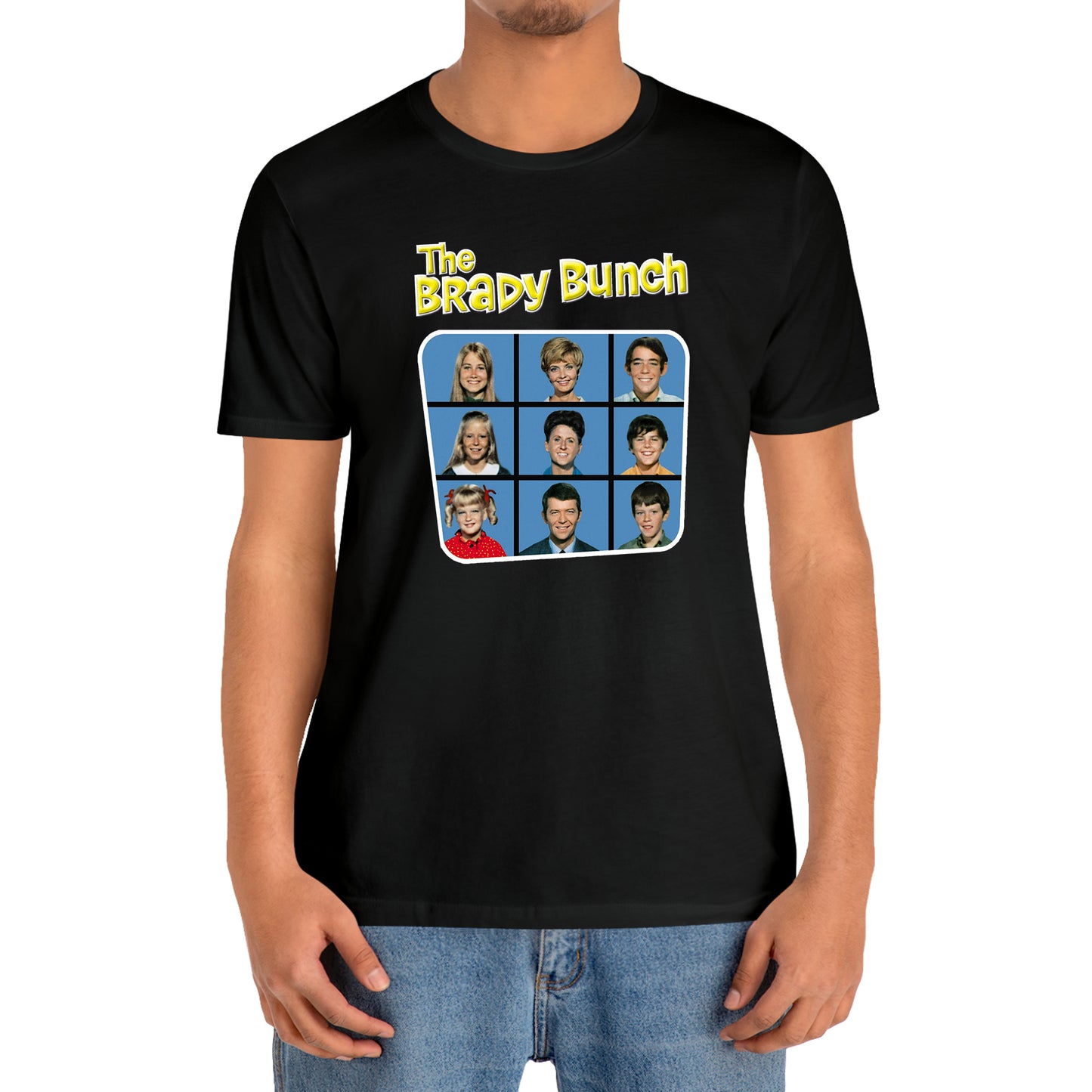 The Brady Bunch TV Show Black T-Shirt Size S to 3XL