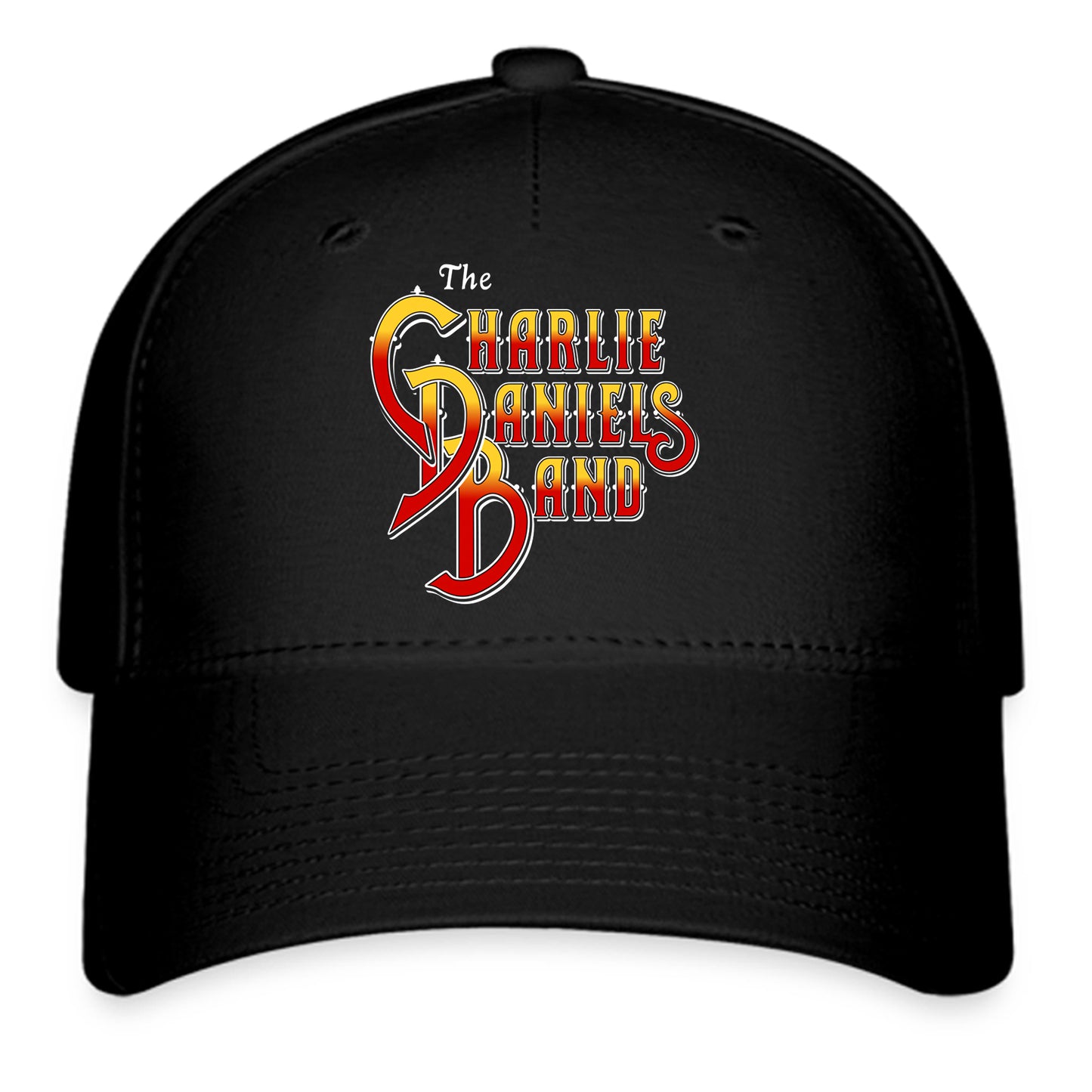 The Charlie Daniels Band Logo Symbol Black Baseball Cap Hat Size Adult S/M and L/XL