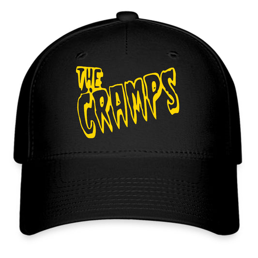 The Cramps American Rock Band Logo Symbol Black Baseball Cap Hat Size Adult S/M and L/XL